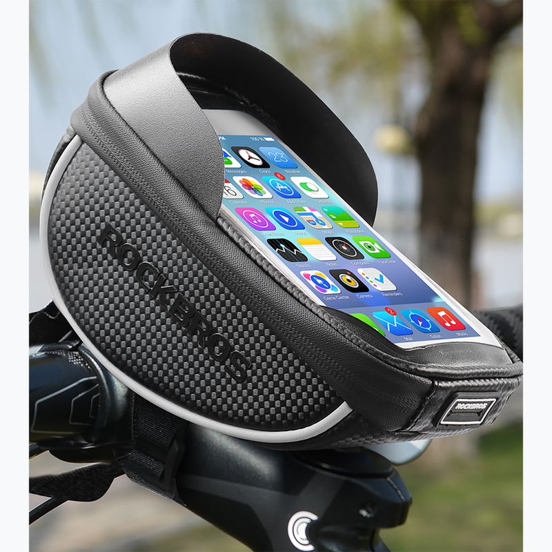 Geantă de bicicletă pentru cadru Rockbros 010-4BK Bike Front Bag black 5