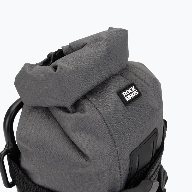 Geantă și bagaj pentru furca bicicletei Rockbros Front Fork Rack+Fork Bag grey/black 5