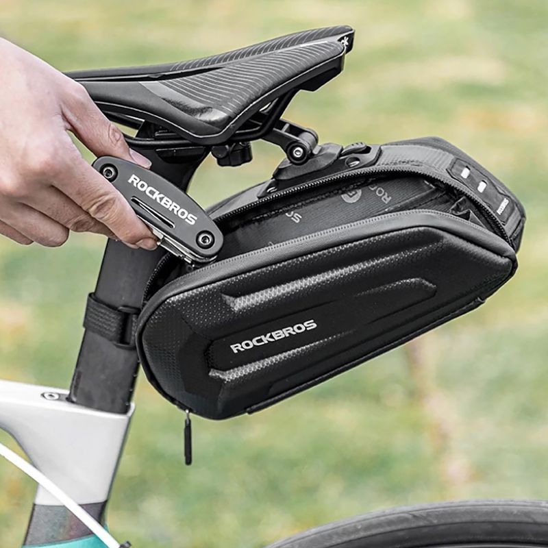 Geantă de bicicletă sub șa Rockbros B69 Bike Saddle Bag black 6