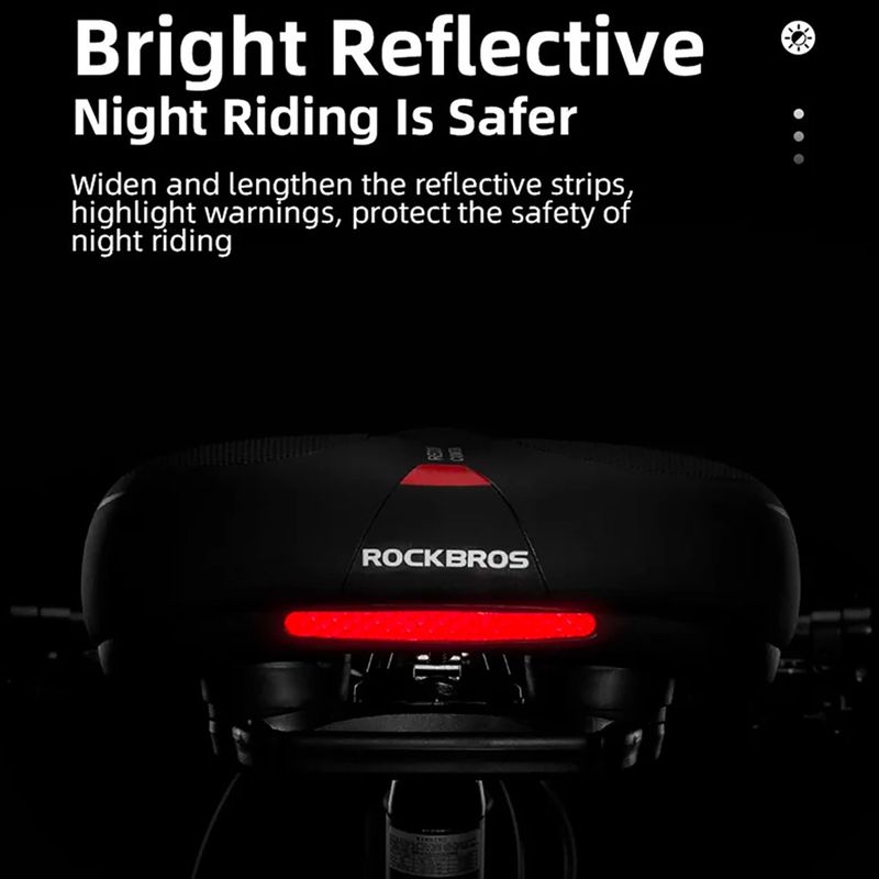 Șa pentru bicicletă Rockbros AQ-6090 black/red 6