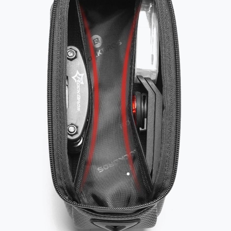 Geantă de bicicletă pentru cadru Rockbros B68 Bike Tube Bag 1.7L black 4