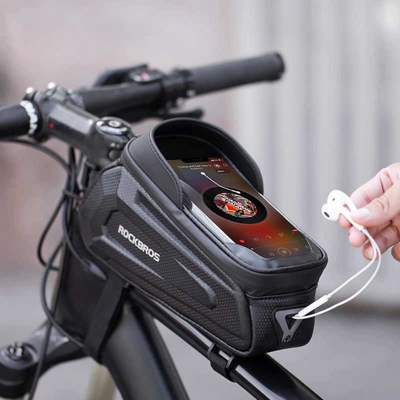 Geantă de bicicletă pentru cadru Rockbros B68 Bike Tube Bag 1.7L black 5