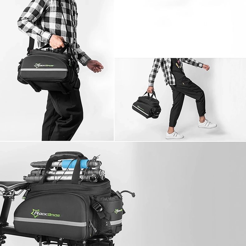 Geantă de bicicletă pentru portbagaj Rockbros A6-03BK Bicycle Pannier Bag black 4