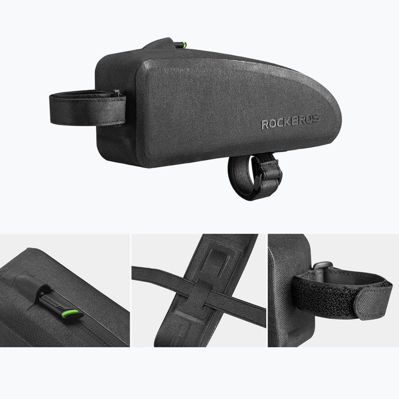Geantă de bicicletă pentru cadru Rockbros AS-019-1 Bike Tube Bag L black 2