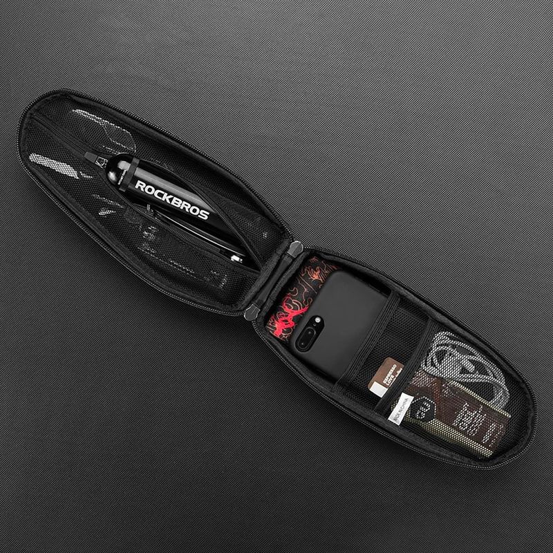 Geantă de bicicletă pentru cadru Rockbros B60 Bike Tube Bag M black 5