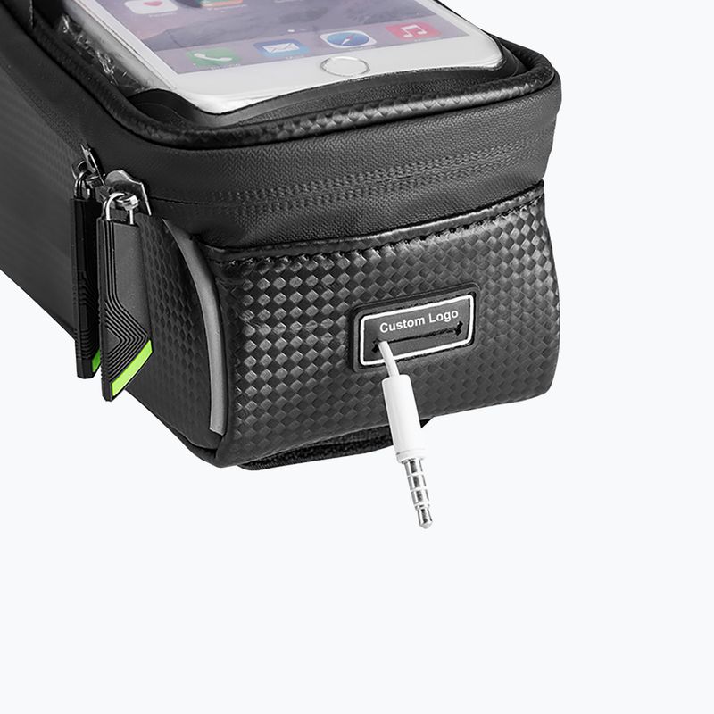 Geantă de bicicletă pentru cadru Rockbros 017-1BK Bike Tube Bag 1,5 l black 3