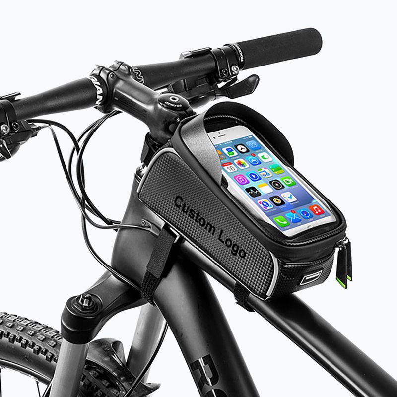 Geantă de bicicletă pentru cadru Rockbros 017-1BK Bike Tube Bag 1,5 l black 5