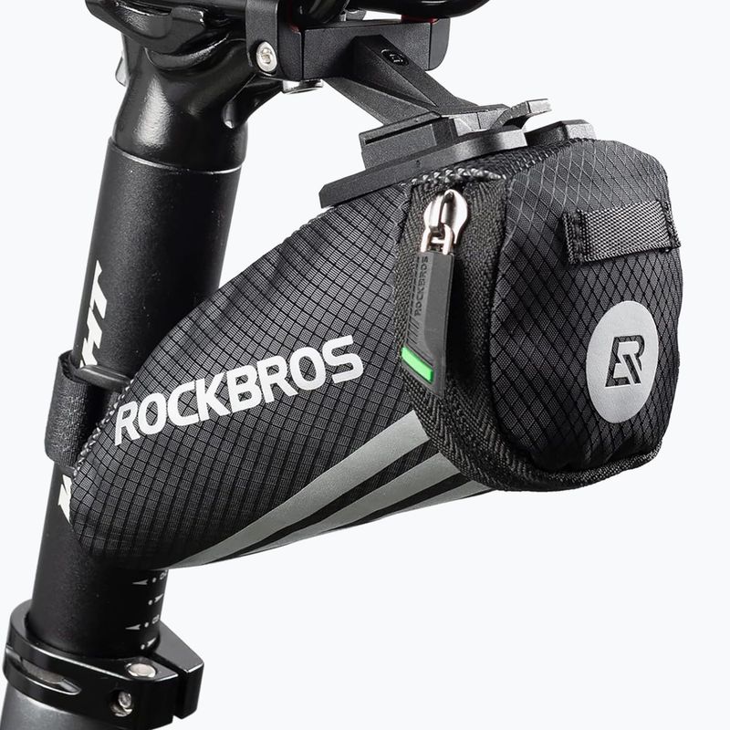 Geantă de bicicletă sub șa Rockbros C28BK Bike Saddle Bag black 2