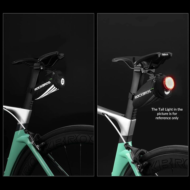 Geantă de bicicletă sub șa Rockbros C28BK Bike Saddle Bag black 5