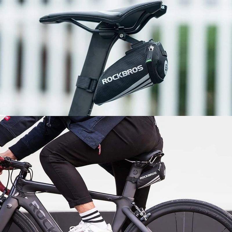 Geantă de bicicletă sub șa Rockbros C28BK Bike Saddle Bag black 6