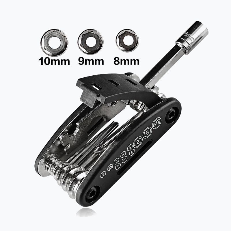 Cheie pentru bicicletă Rockbros GJ1601 Repair Tool 16in1 black/silver 4