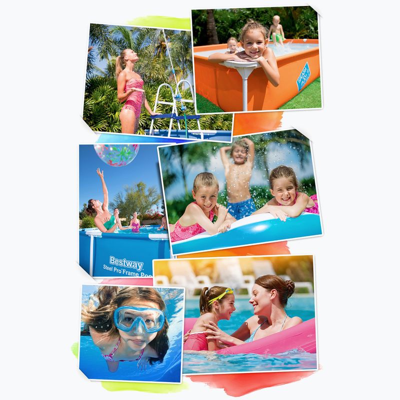 Piscină de exterior Bestway Steel Pro Pool 300 cm albastră 8
