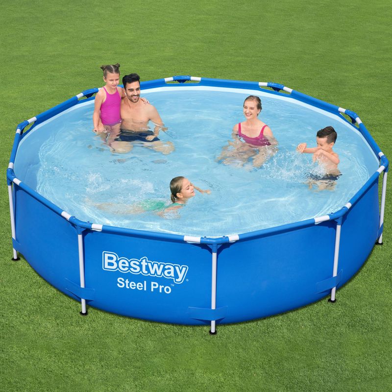 Bestway Steel Pro rotund pentru piscină albastru 56679 4