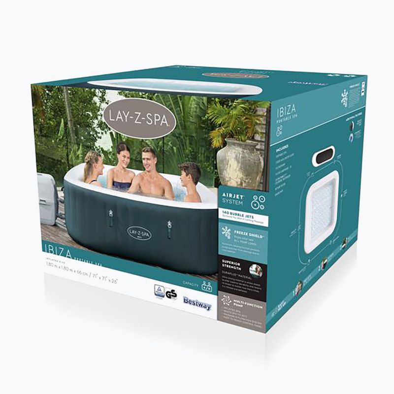 Bestway Lay-Z-Spa Ibiza Ibiza piscină gonflabilă cu jacuzzi verde 60015 2