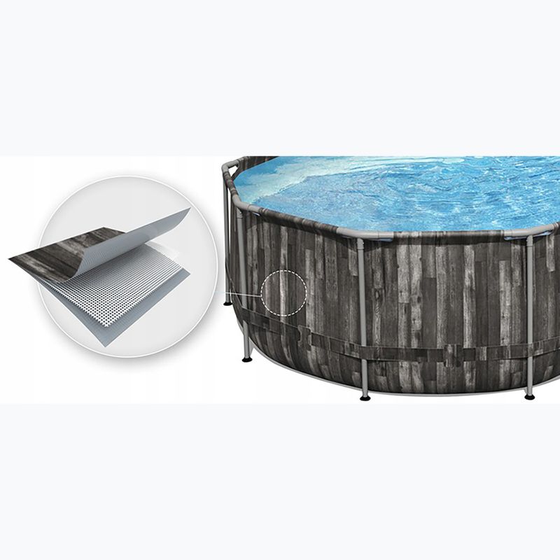 Piscină de exterior Bestway Power Steel Oval Pool Set 610 x 366 cm maro 4