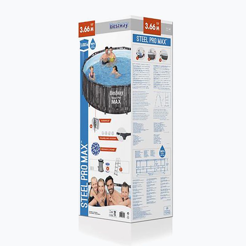Bestway Steel Pro Max Round Pool Gri 5614X 2