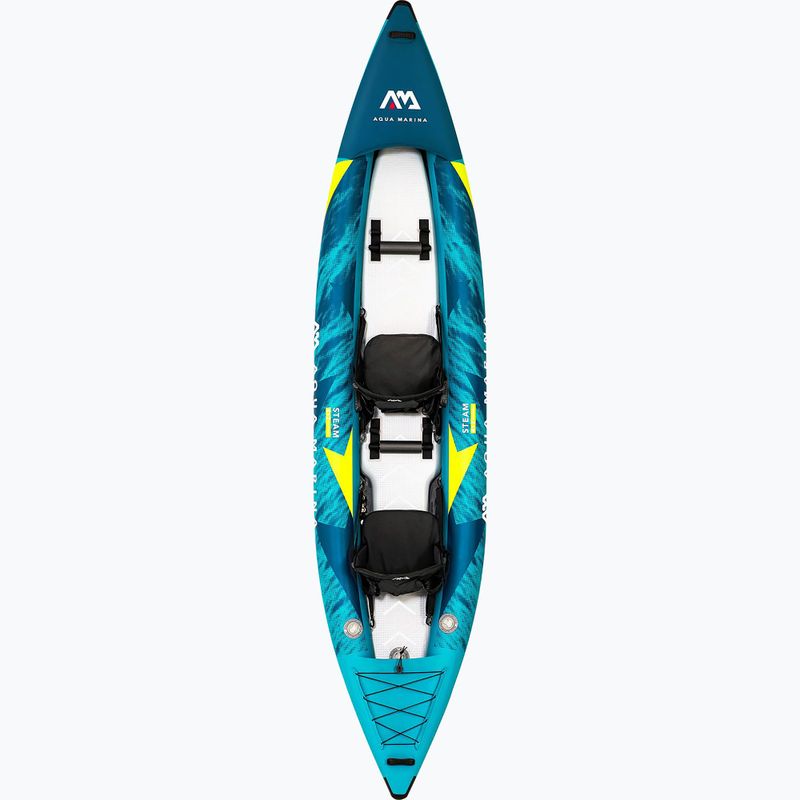 Caiac gonflabil 2 persoane 13'6″ AquaMarina Versatile/ Whitewater Kayak albastru Steam-412 2