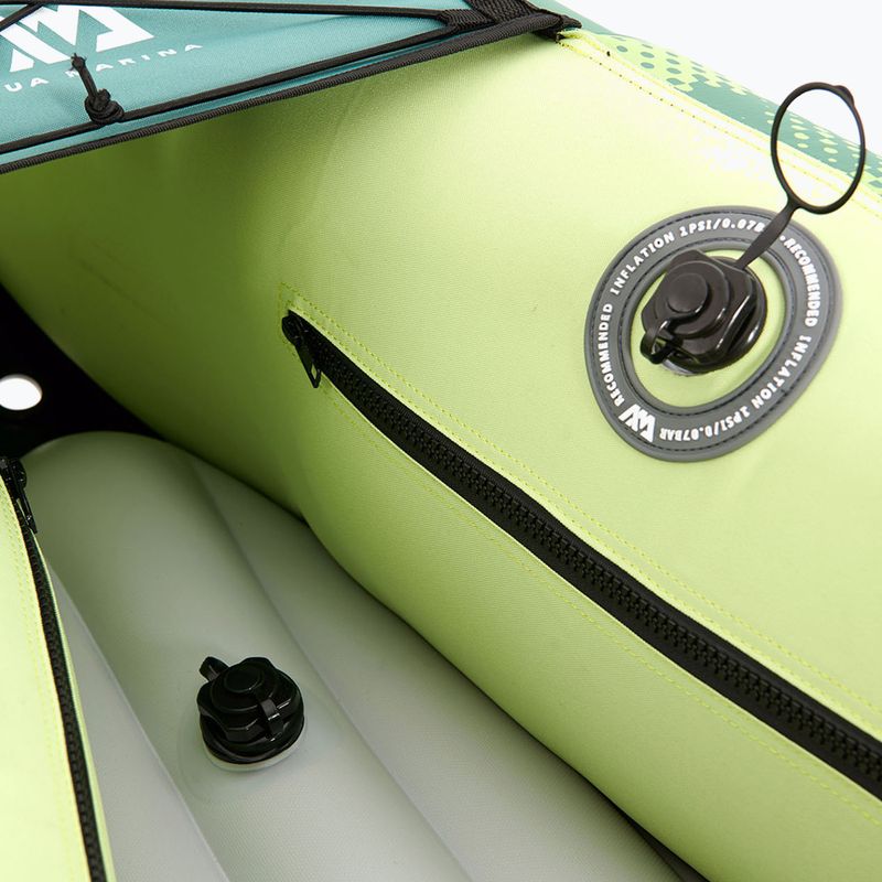 AquaMarina Recreational Canoe 3 persoane caiac gonflabile 12'2 'Ripple-370 verde 5