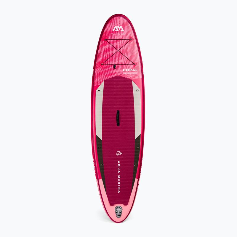 Placă SUP Aqua Marina Coral - Advanced All-Around iSUP, 3.1m/12cm, cu vâslă și lesă de siguranță roză BT-22COP 3