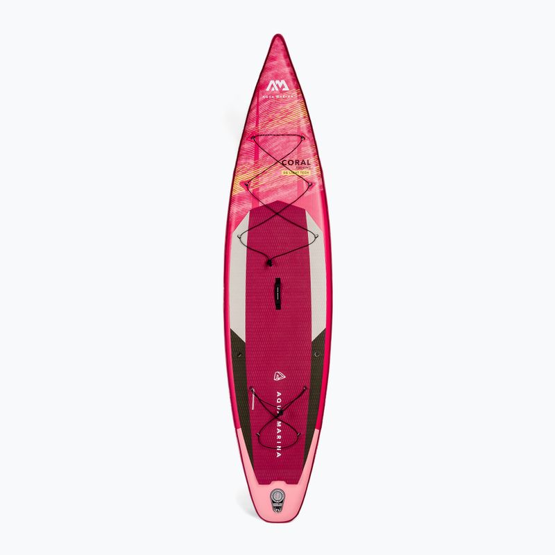 Placă SUP Aqua Marina Marina Coral Touring - Touring iSUP, 3.5m/15cm, cu vâslă și leash roză BT-22CTP 3
