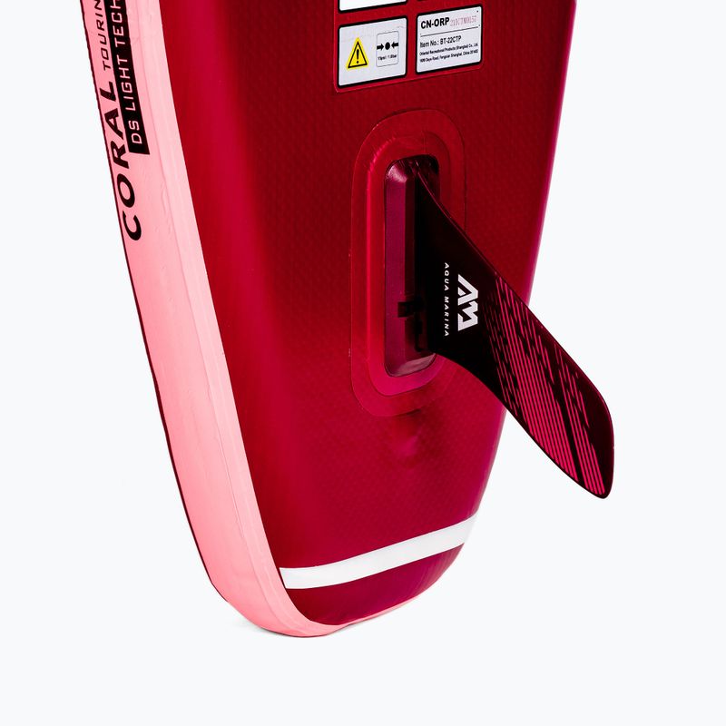 Placă SUP Aqua Marina Marina Coral Touring - Touring iSUP, 3.5m/15cm, cu vâslă și leash roză BT-22CTP 7