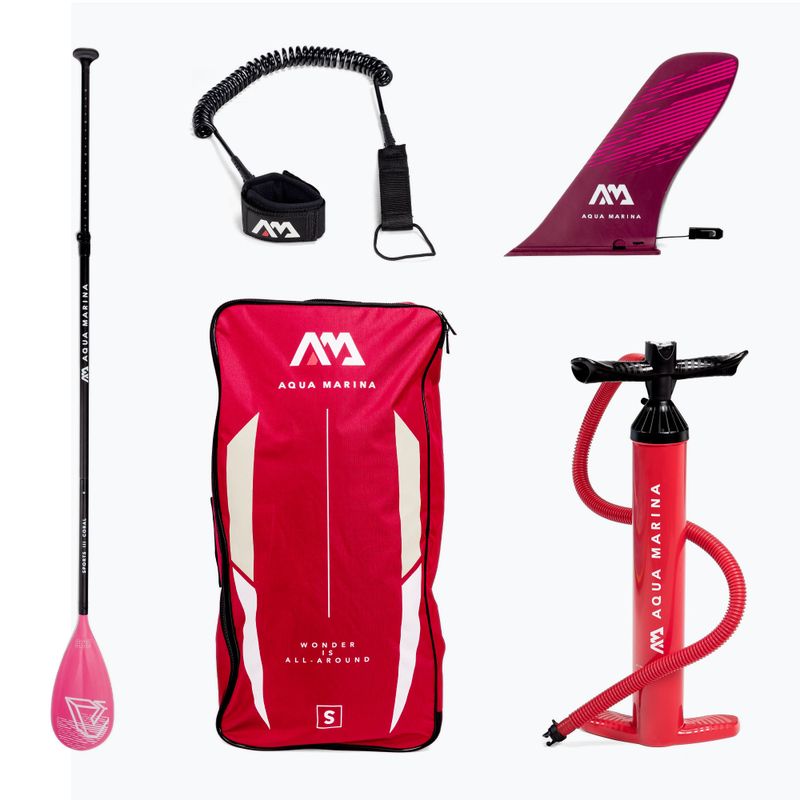 Placă SUP Aqua Marina Marina Coral Touring - Touring iSUP, 3.5m/15cm, cu vâslă și leash roză BT-22CTP 10