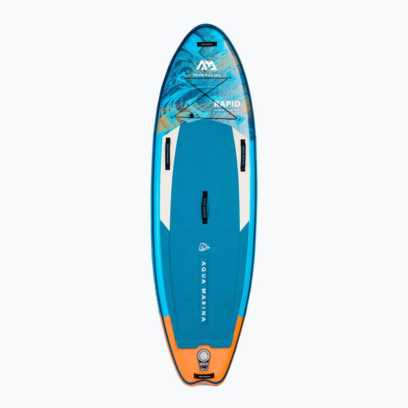 Placă SUP Aqua Marina Rapid - White water iSUP, 2.89m/15cm, cu leash de râu albastră BT-22RP 3