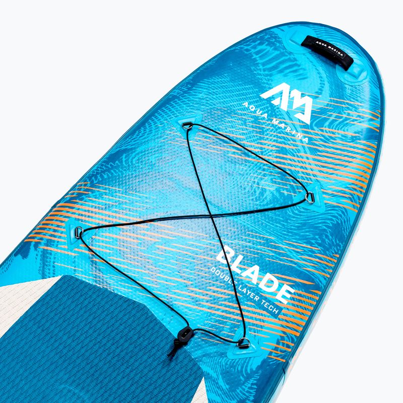 Placă SUP Aqua Marina Blade - Windsurf iSUP 3.2m/12cm cu surf leash (Sail Rig exclus) albastră BT-22BL 6