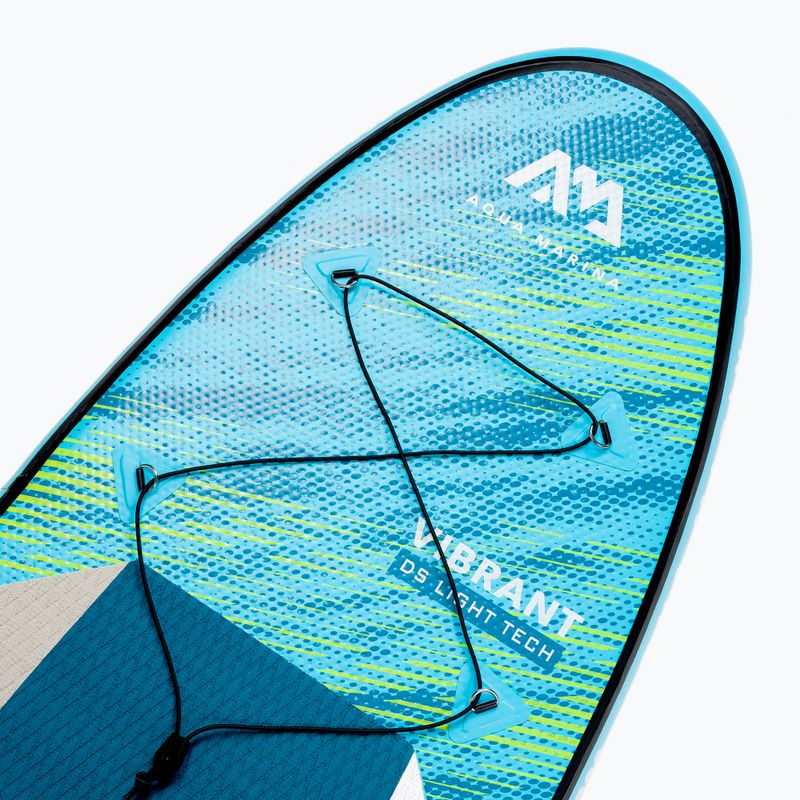 Placă SUP Aqua Marina Vibrant - Youth iSUP, 2.44m/10cm, cu vâslă și lesă de siguranță albastră BT-22VIP 7