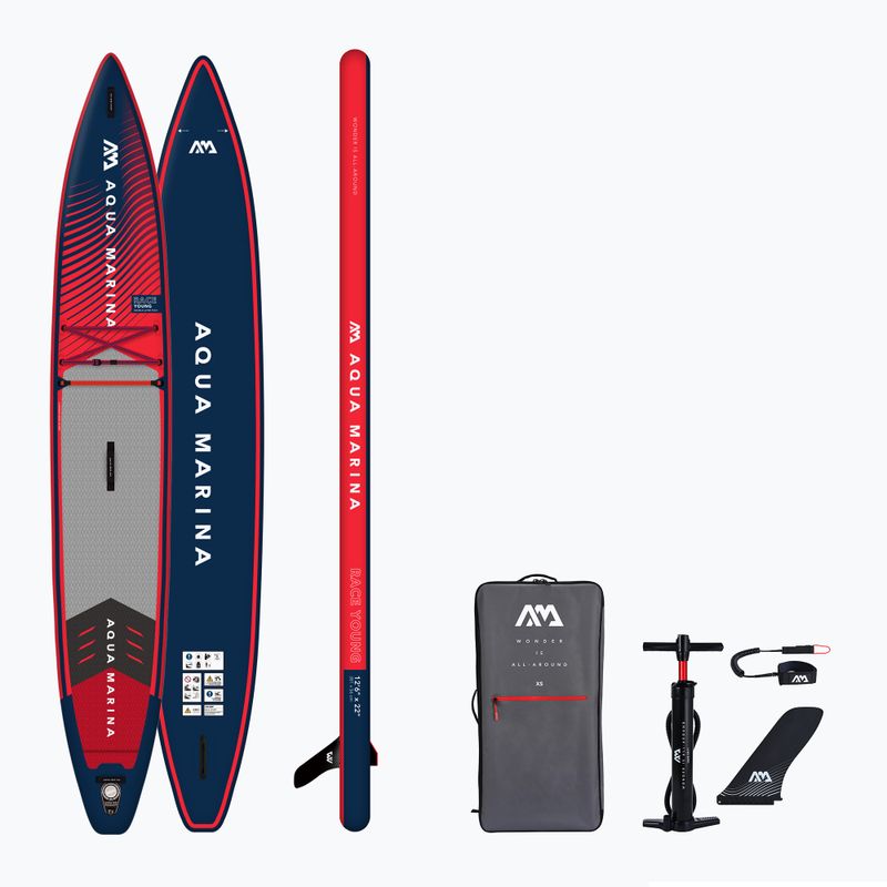 Placă SUP pentru copii Aqua Marina Race Young 12'6"