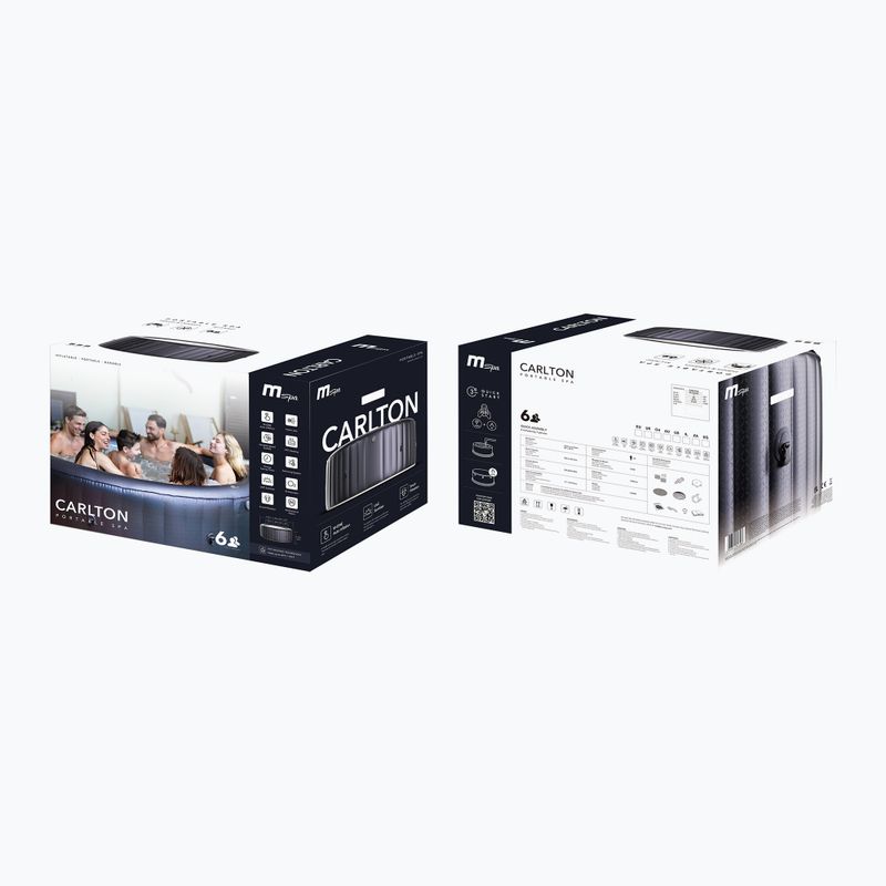 Bazin cu hidromasaj pentru 6-persoane MSpa Muse Jet Carlton noapte astrală 18