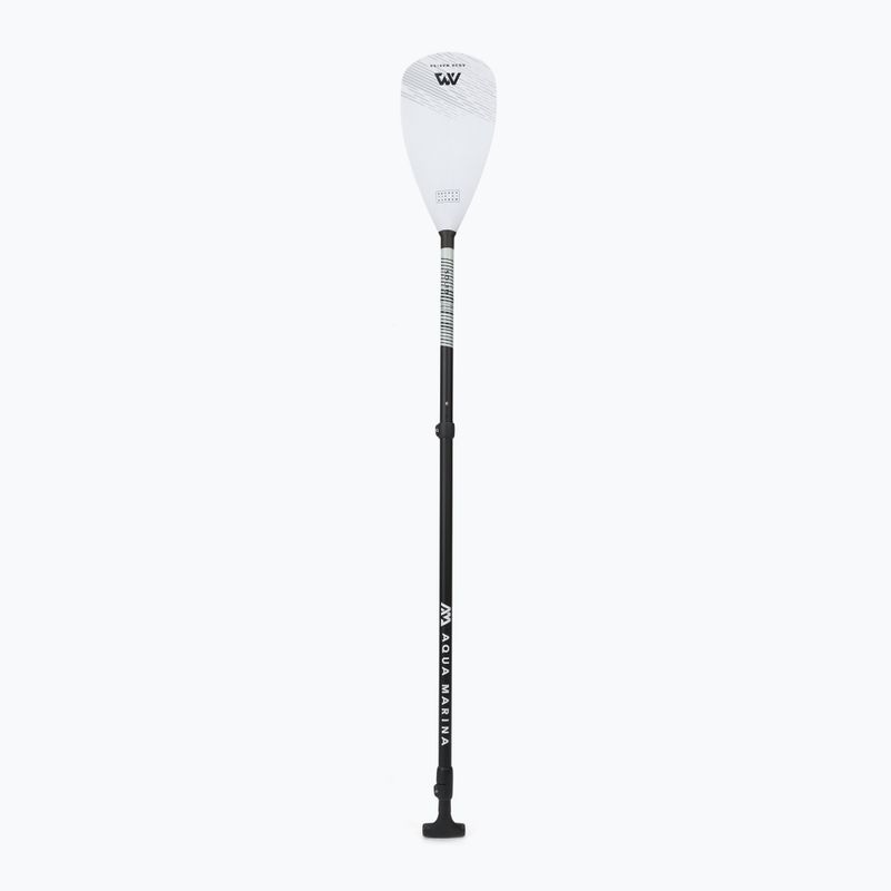 Vâsle SUP Aqua Marina SOLID reglabil din fibră de sticlă negre-albe B0303013 2