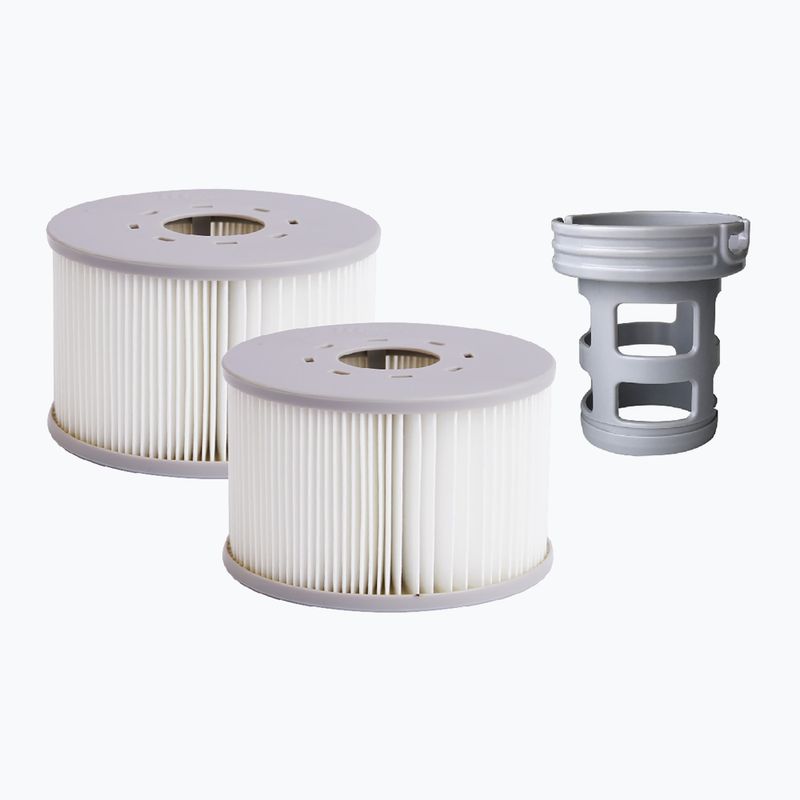 Jacuzzi pentru 6-persoane MSpa Frame Oslo gri răcoros 13