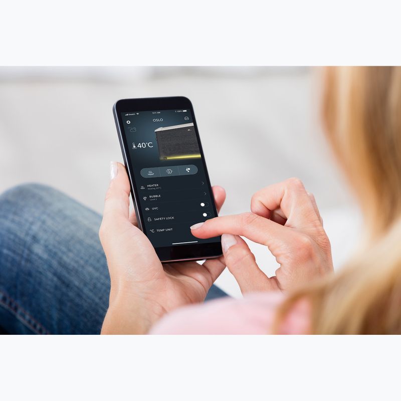 Bazin cu hidromasaj pentru 6-persoane MSpa Frame Oslo gri răcoros 29