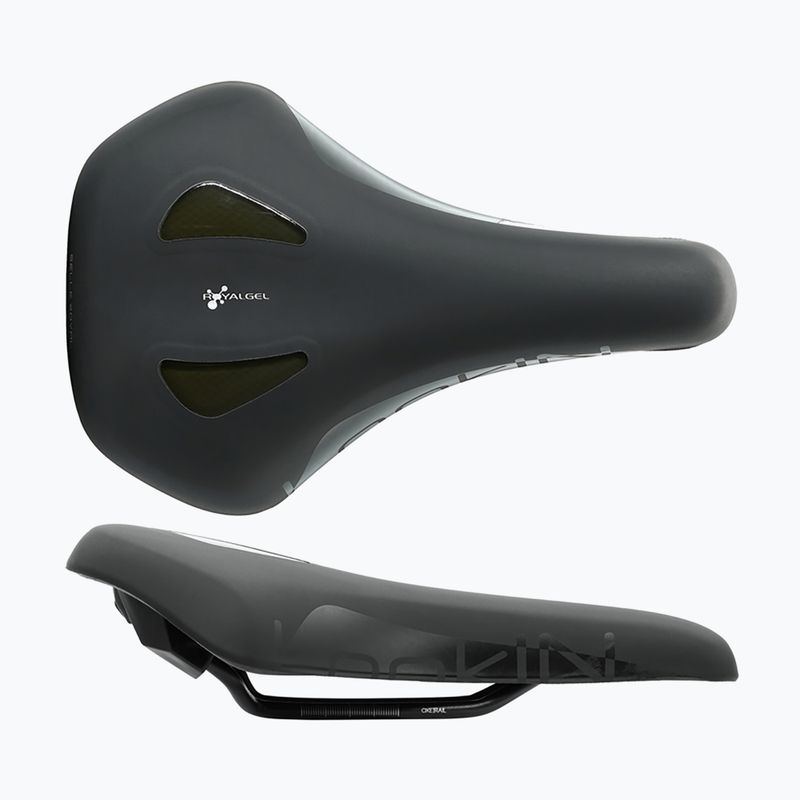Șa de bicicletă cu gel pentru bărbați Selle Royal Lookin Basic Moderate 60st. negru A237HR0A08014 6