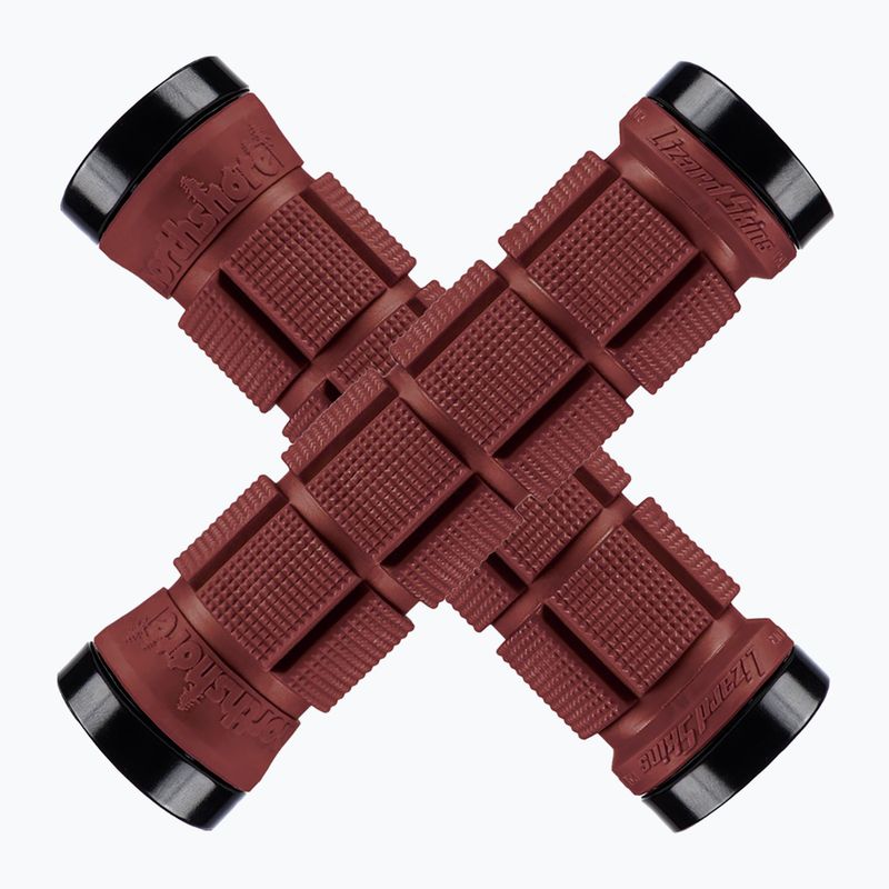 Mânere de ghidon Lizard Skins Dual-Clamp Northshore deep red
