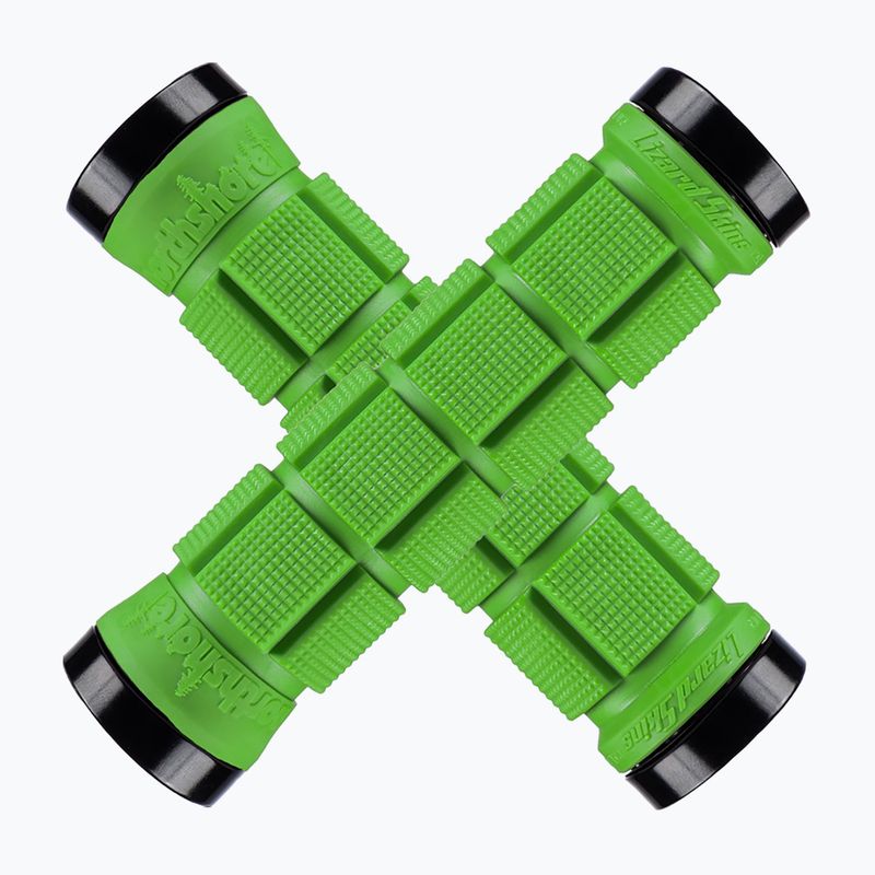 Mânere de ghidon Lizard Skins Dual-Clamp Northshore lime green