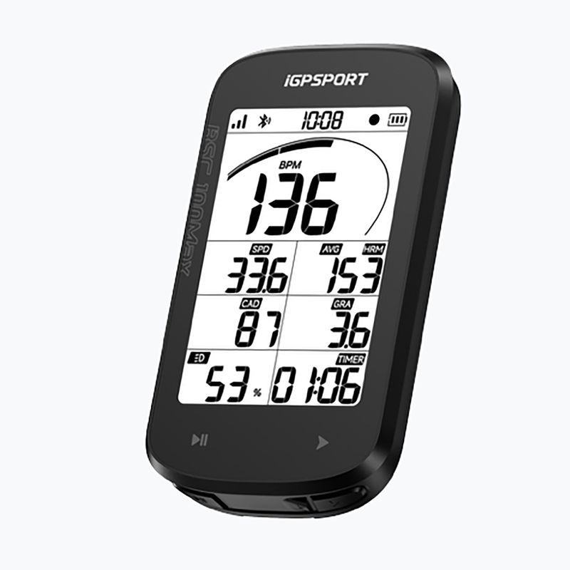 Contor de bicicletă iGPSport GPS BSC100 Max black 2