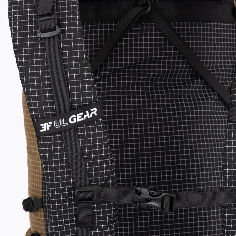 Rucsac de turism 3F UL Qidian Pro 46+10L Brown 8