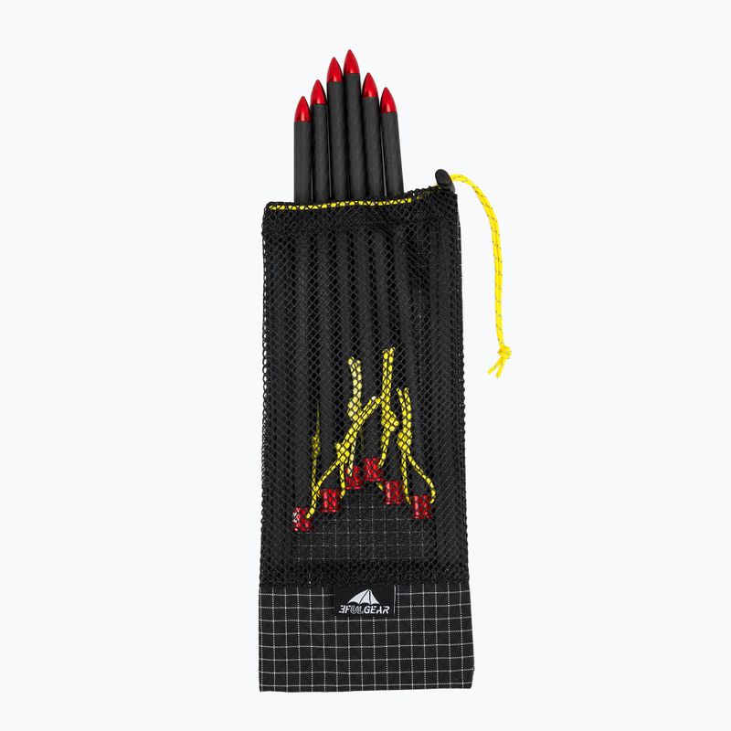 Cuie pentru cort 3F UL Carbon Long Black 5
