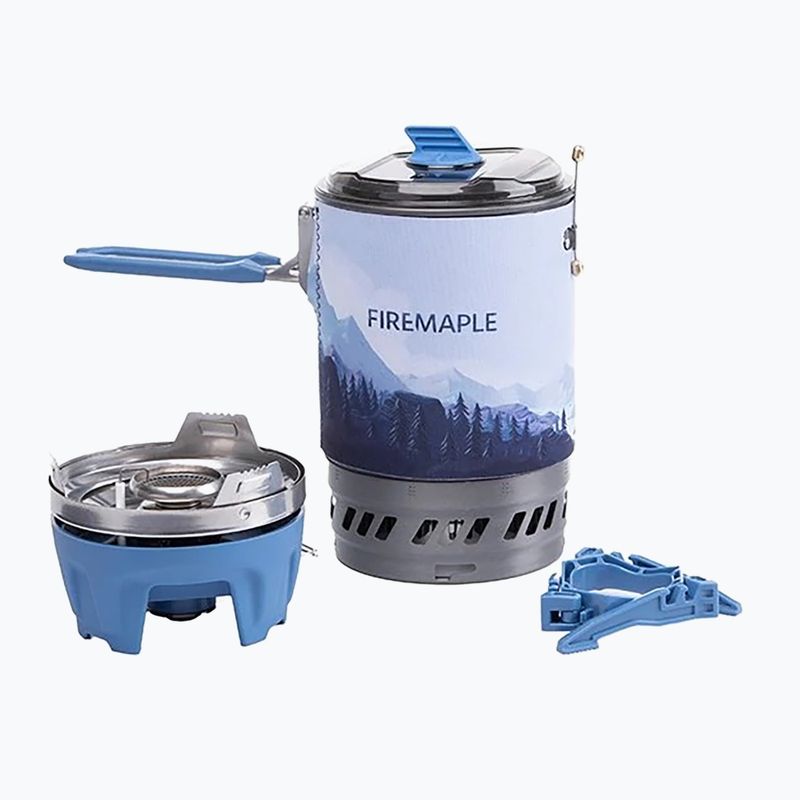 Aragaz turistic Fire-Maple FMS-X5 Polaris Cooking System + Garnek blue