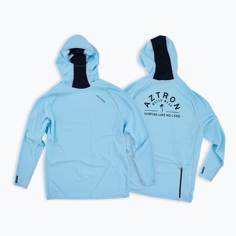 Longsleeve de înot pentru bărbați Aztron Surfing Hooded Rashguard 7