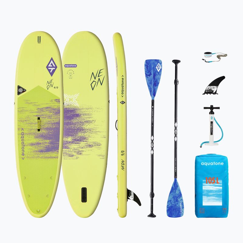 Placă SUP pentru copii  Aquatone Neon 9'0"