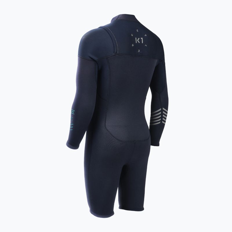 Spumă de înot pentru bărbați Aztron Kepler K1 Shorty Chest Zip 3/2 mm 2