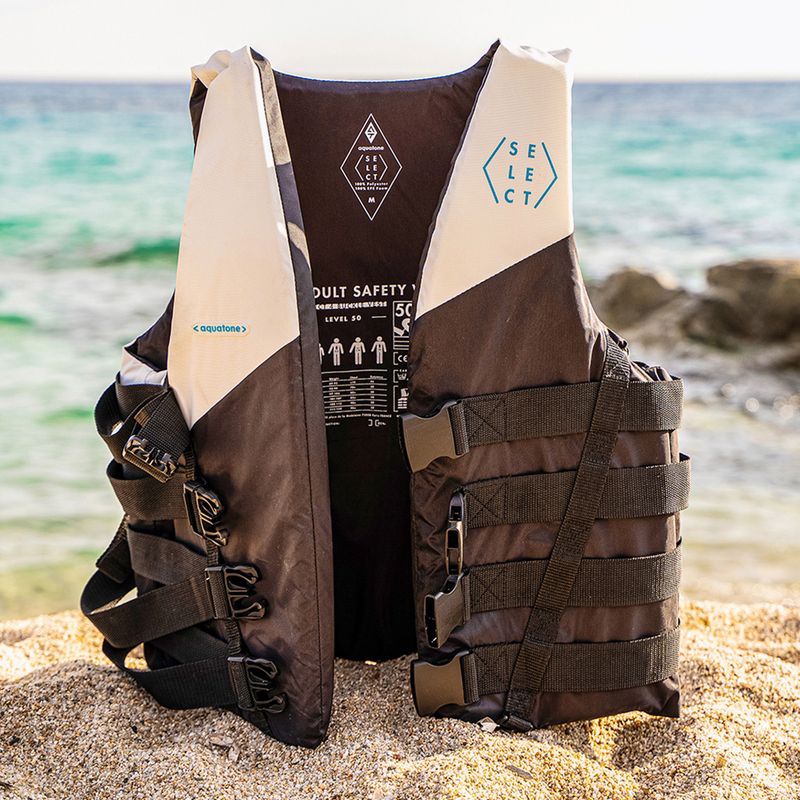 Vestă de siguranță Aquatone Select Safety Vest black/white 5