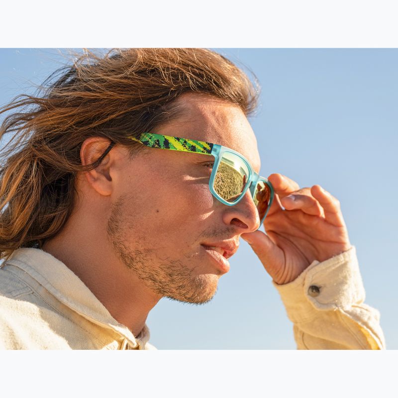 Ochelari de soare Aztron Blitz green/teal/blacktortoise/polarized silver blue mirror/grey 7
