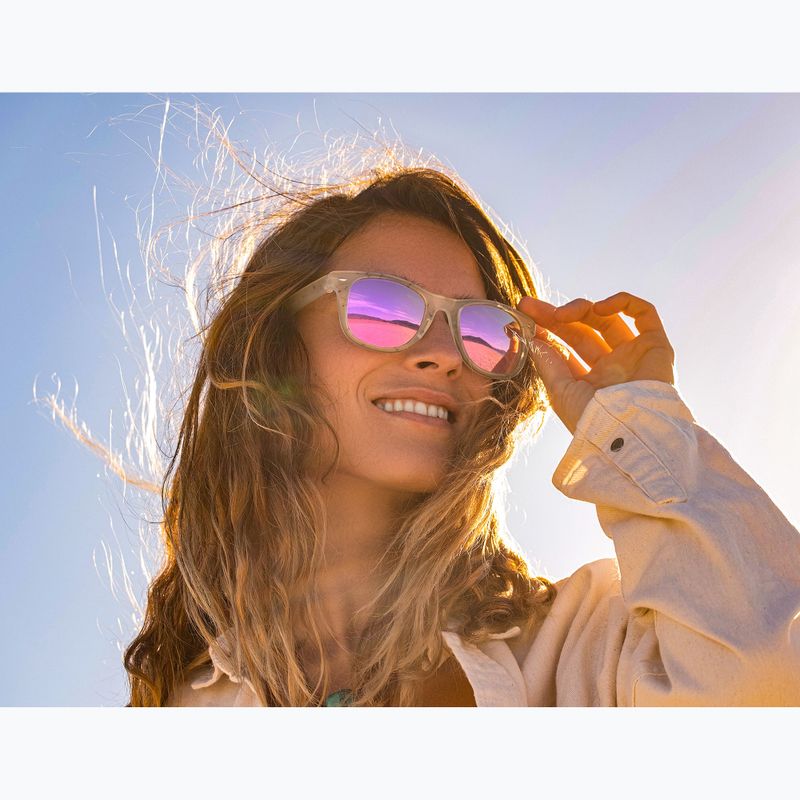 Ochelari de soare Aztron Party white marble print/polarized rose pink mirror/brown 6