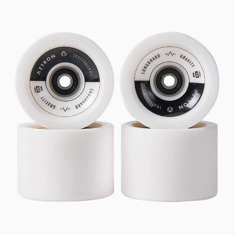 Roți pentru skateboard  Aztron Surfskate 70 mm / 78A 4 buc. snow white