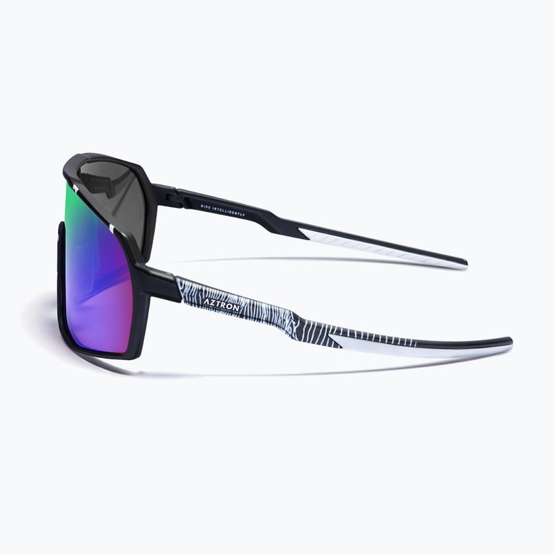 Ochelari de soare Aztron Thunder metalblack/white/polarizedgreen/twilightmirr/grey 4