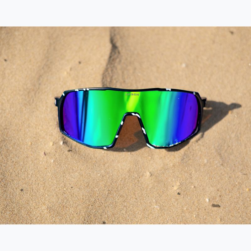 Ochelari de soare Aztron Thunder metalblack/white/polarizedgreen/twilightmirr/grey 5
